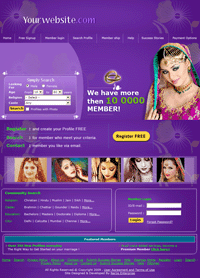 Matrimonial script with the more elegance and best in quality