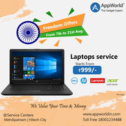 Multi Brands Service Offer for Laptops Starts @ Rs.999/- | AppWorld