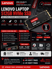 Lenovo 512GB NVMe SSD in Bommanahalli | High-Speed Laptop Upgrade