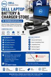 Dell Laptop Battery & Charger Store in Bommanahalli